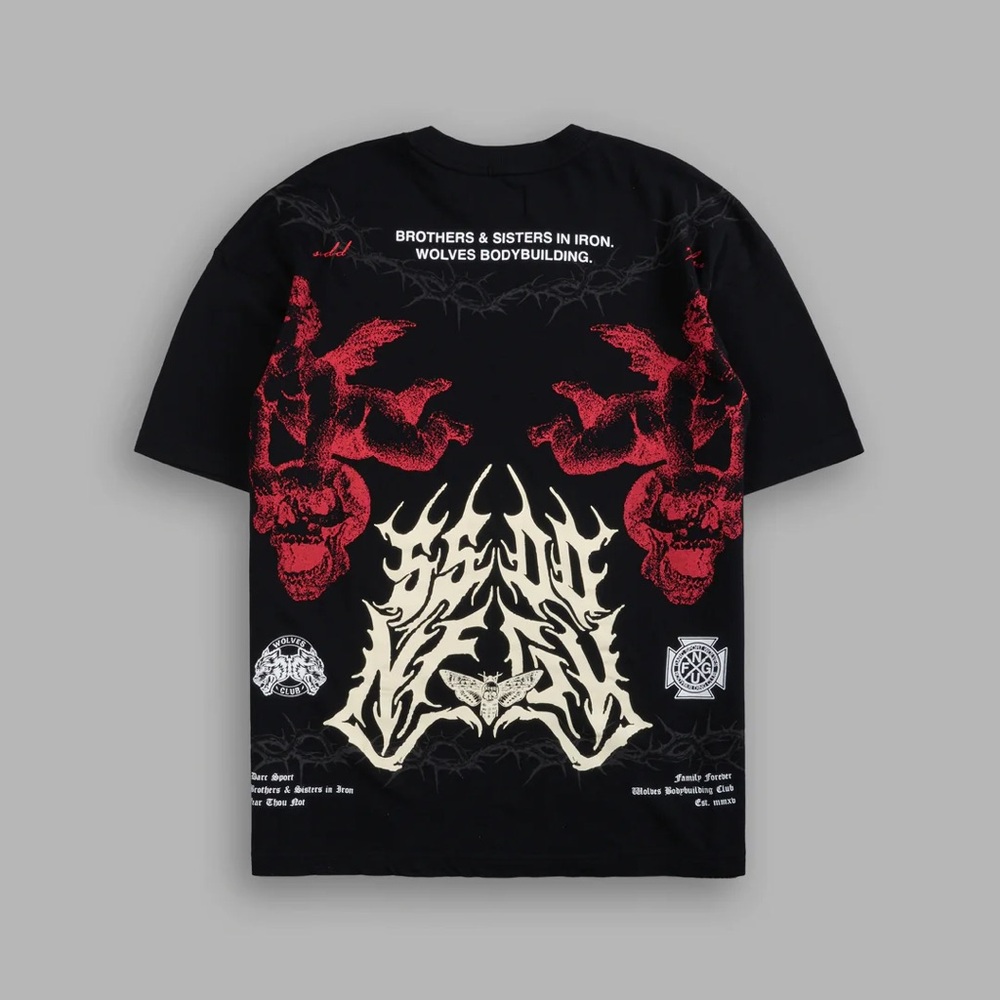MESSENGERS "PREMIUM" OVERSIZED TEE IN BLACK